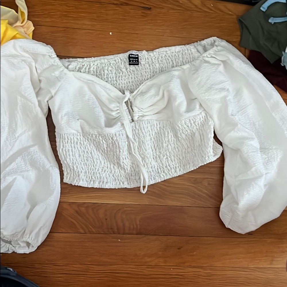 Shein white top